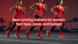 Professional header image for list-based article: Best running trainers for women: foot type, pace, and budget