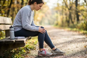 Professional header image for educational tutorial: Runner's knee: what it is, why it happens, and how to get...